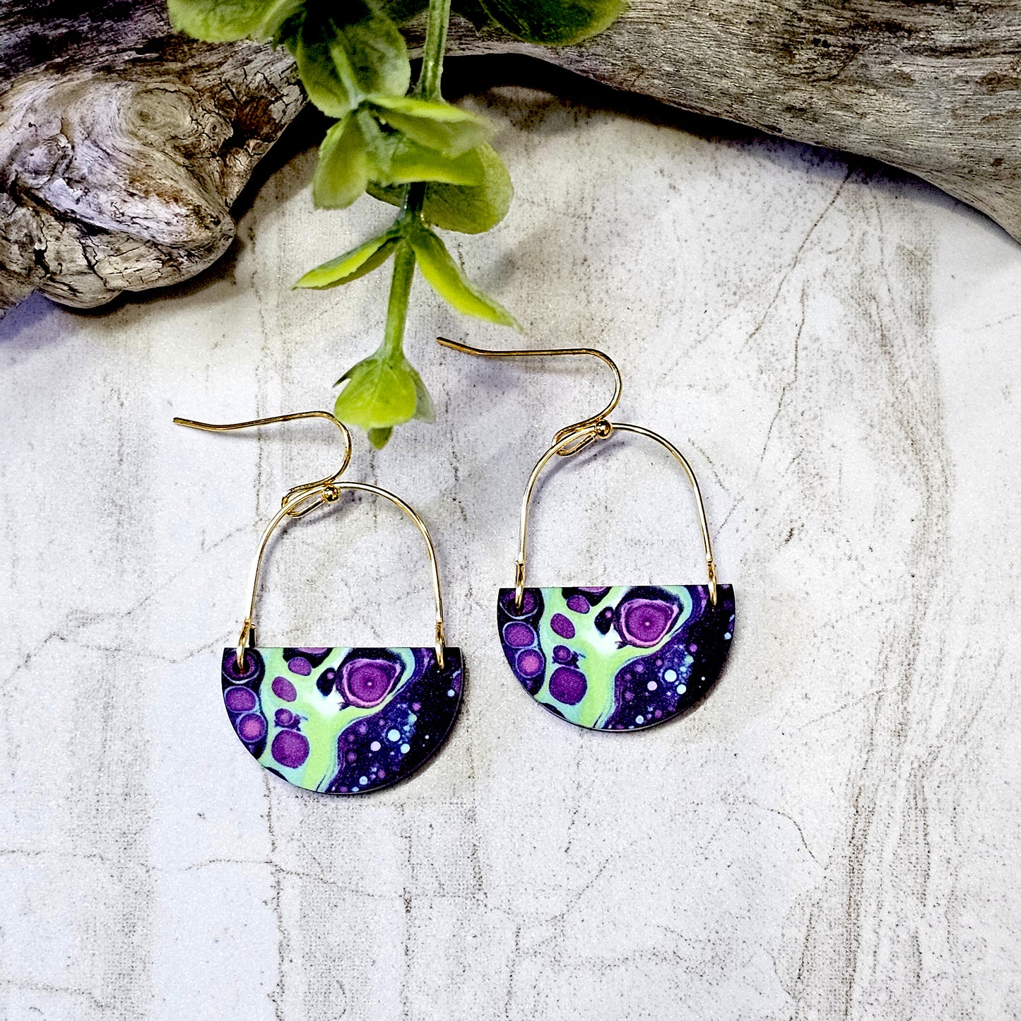 Sublimation Earrings -Abstract -79b