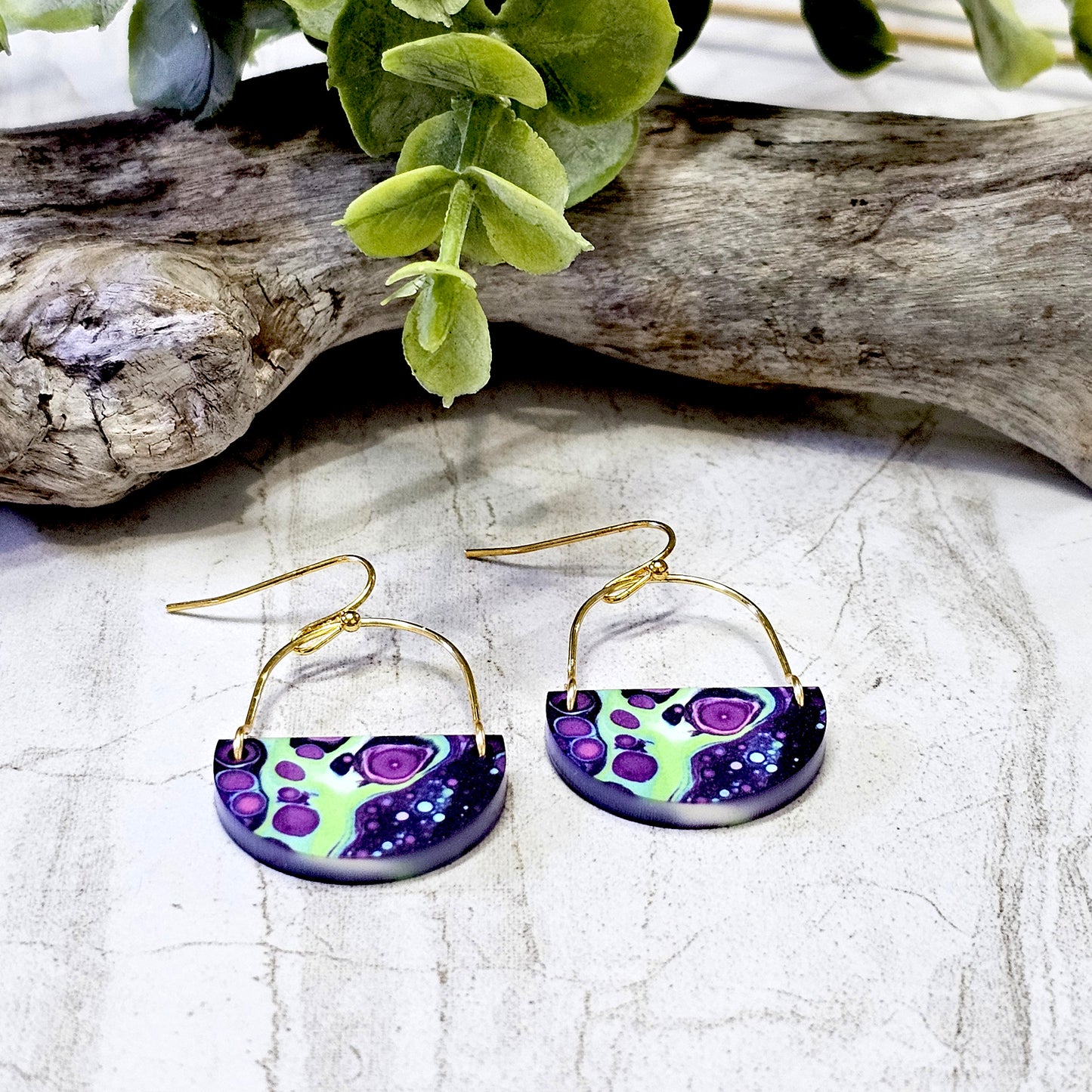 Sublimation Earrings -Abstract -79b