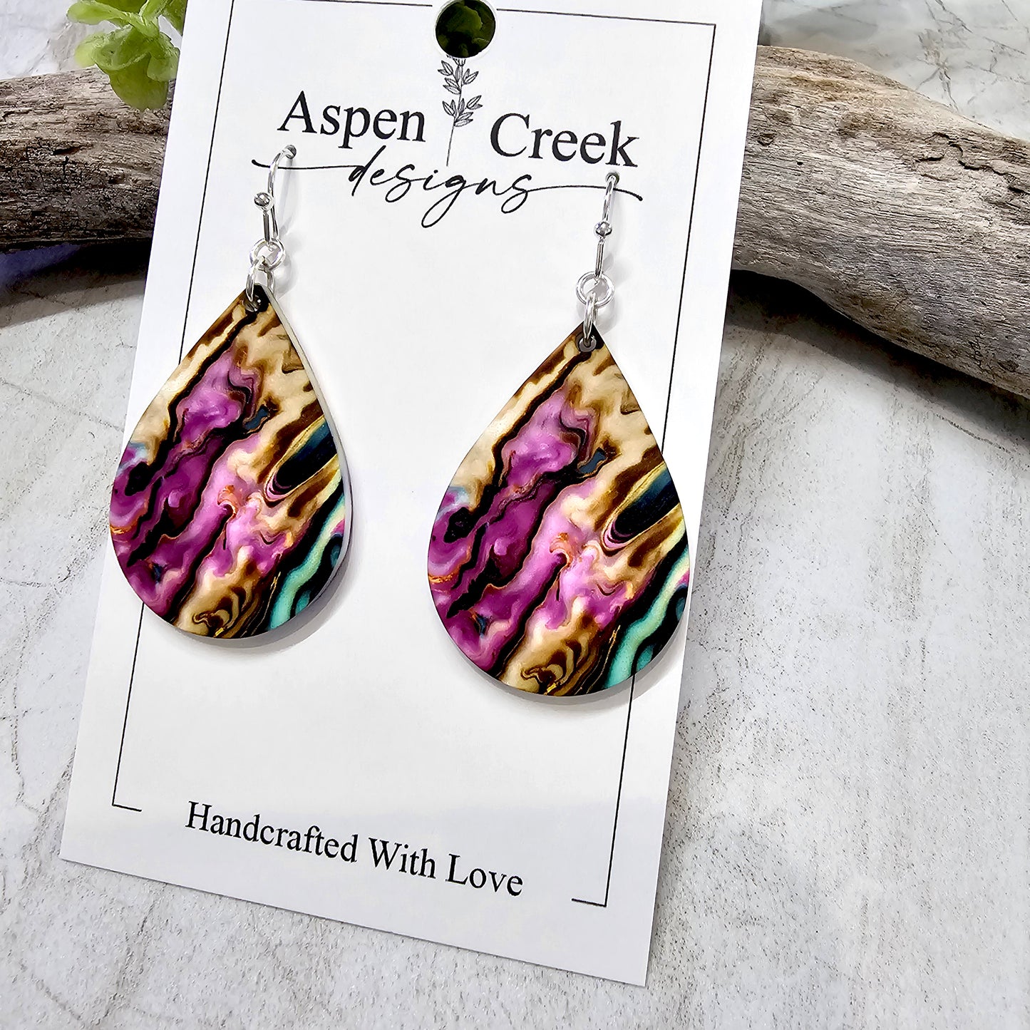 Sublimation Earrings -Abstract- 9a