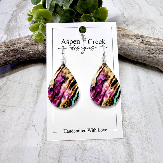 Sublimation Earrings -Abstract- 9a