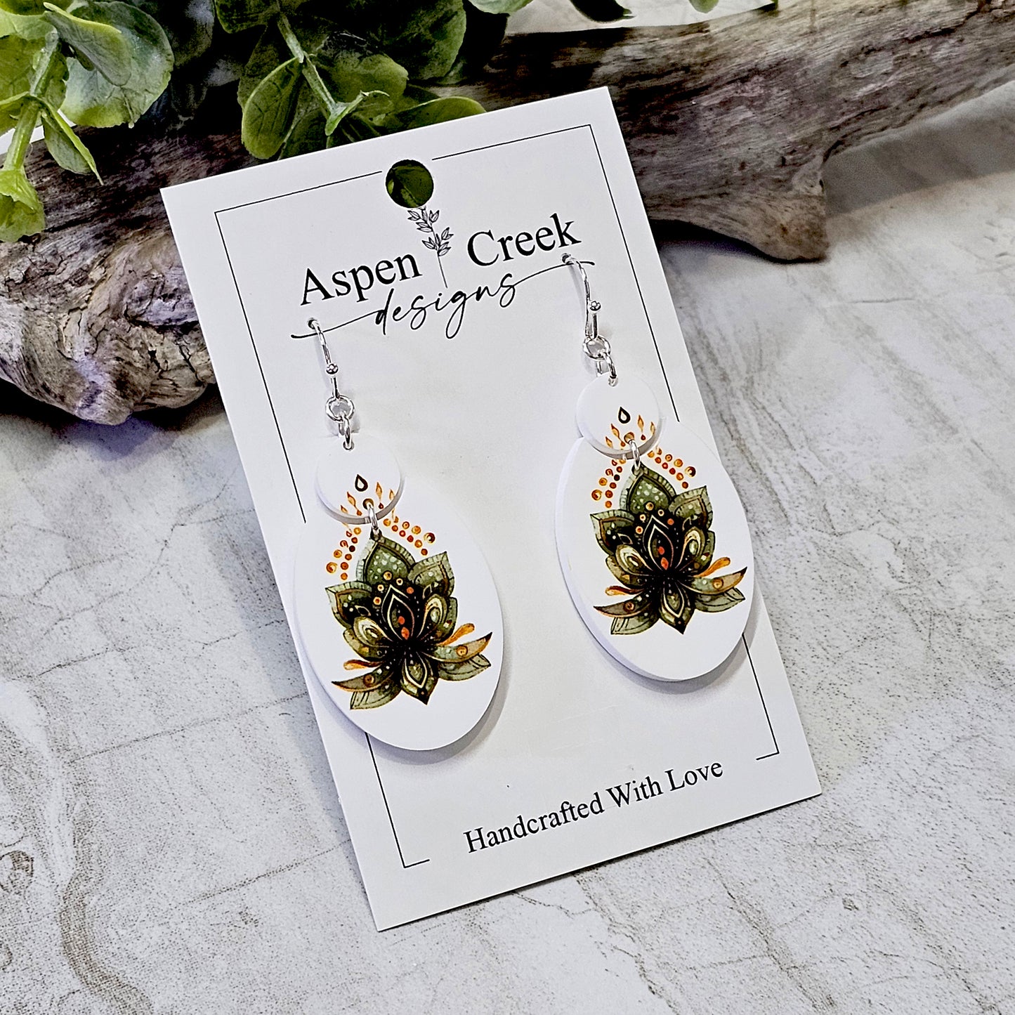 Sublimation Earrings -Botanical -84