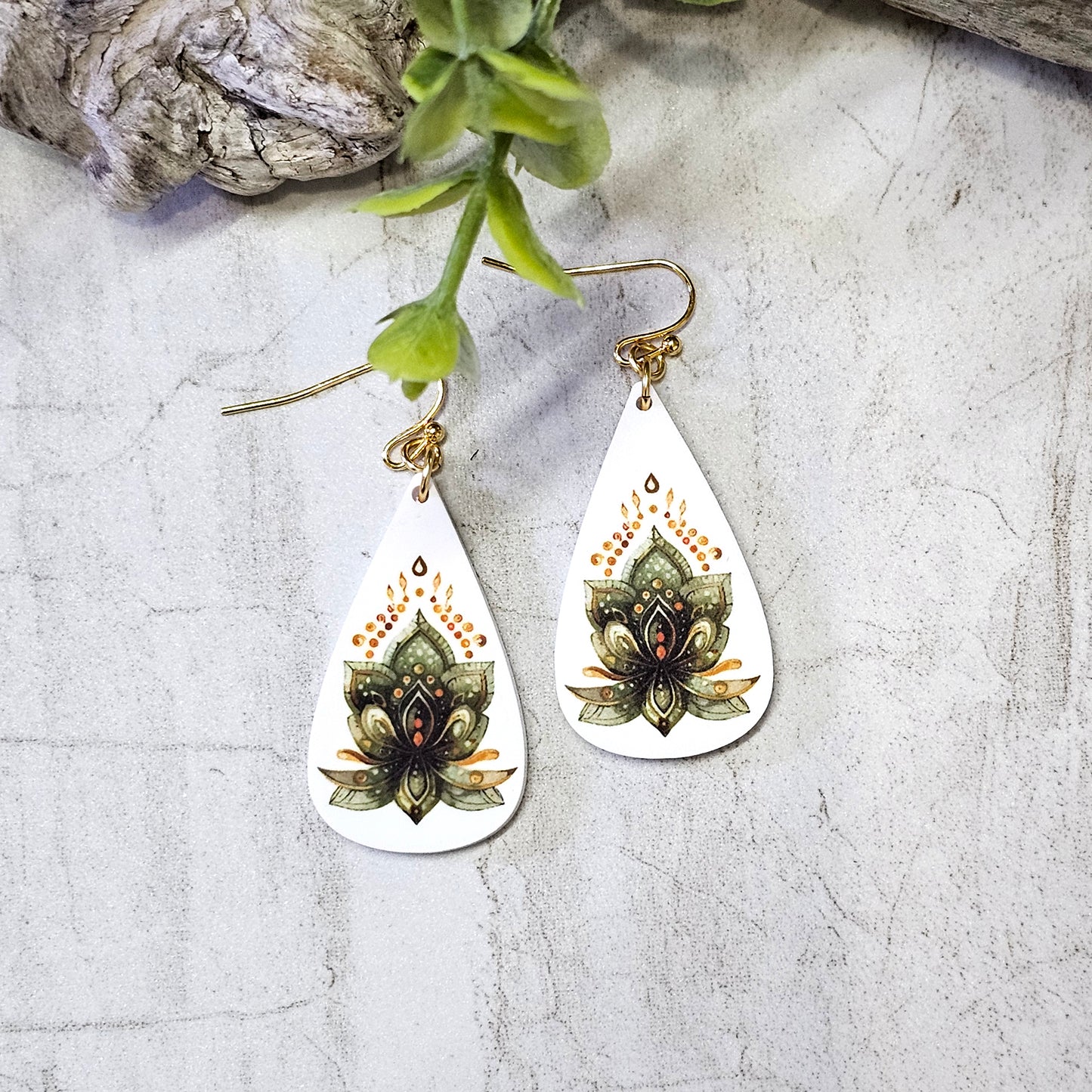 Sublimation Earrings Botanical -97a