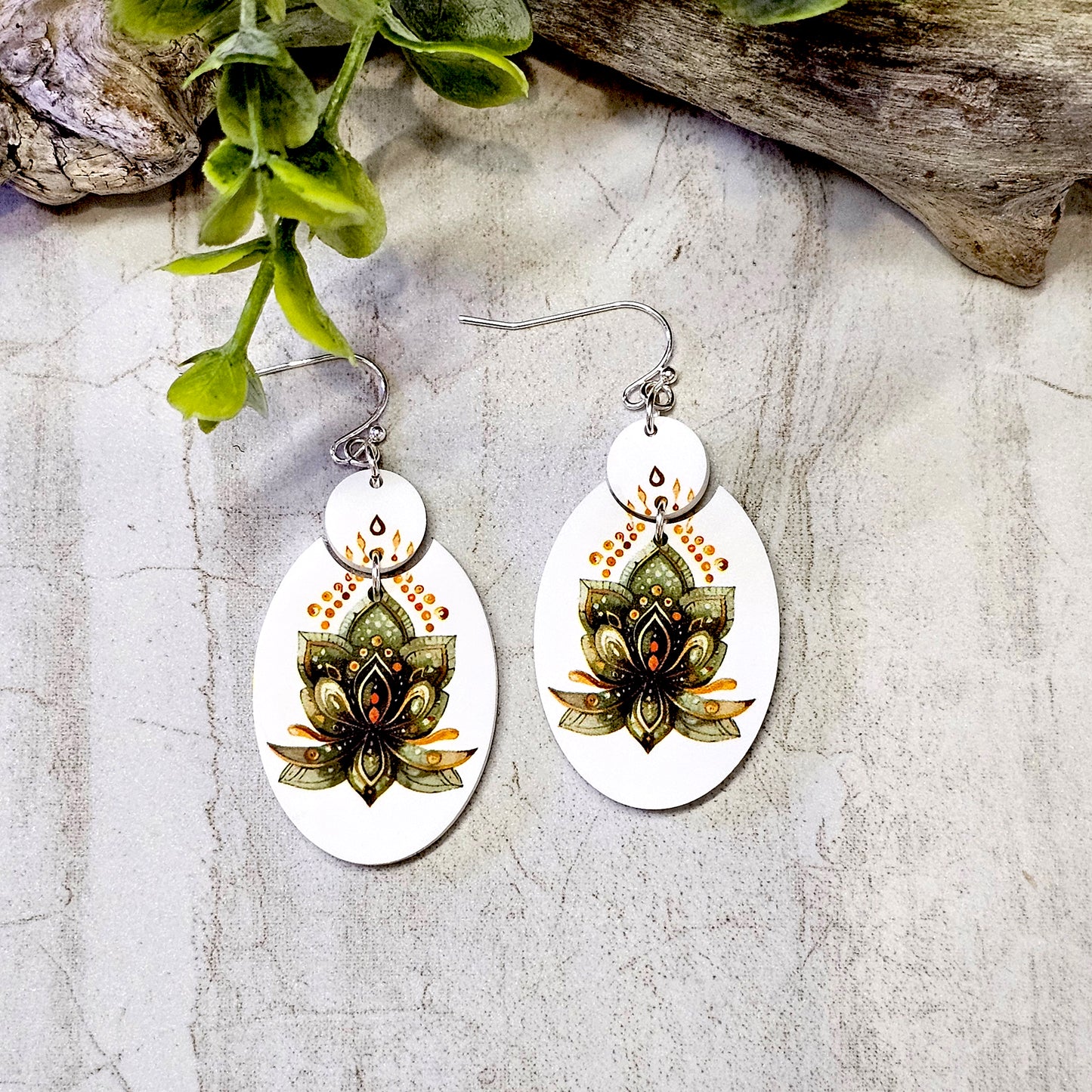 Sublimation Earrings -Botanical -84