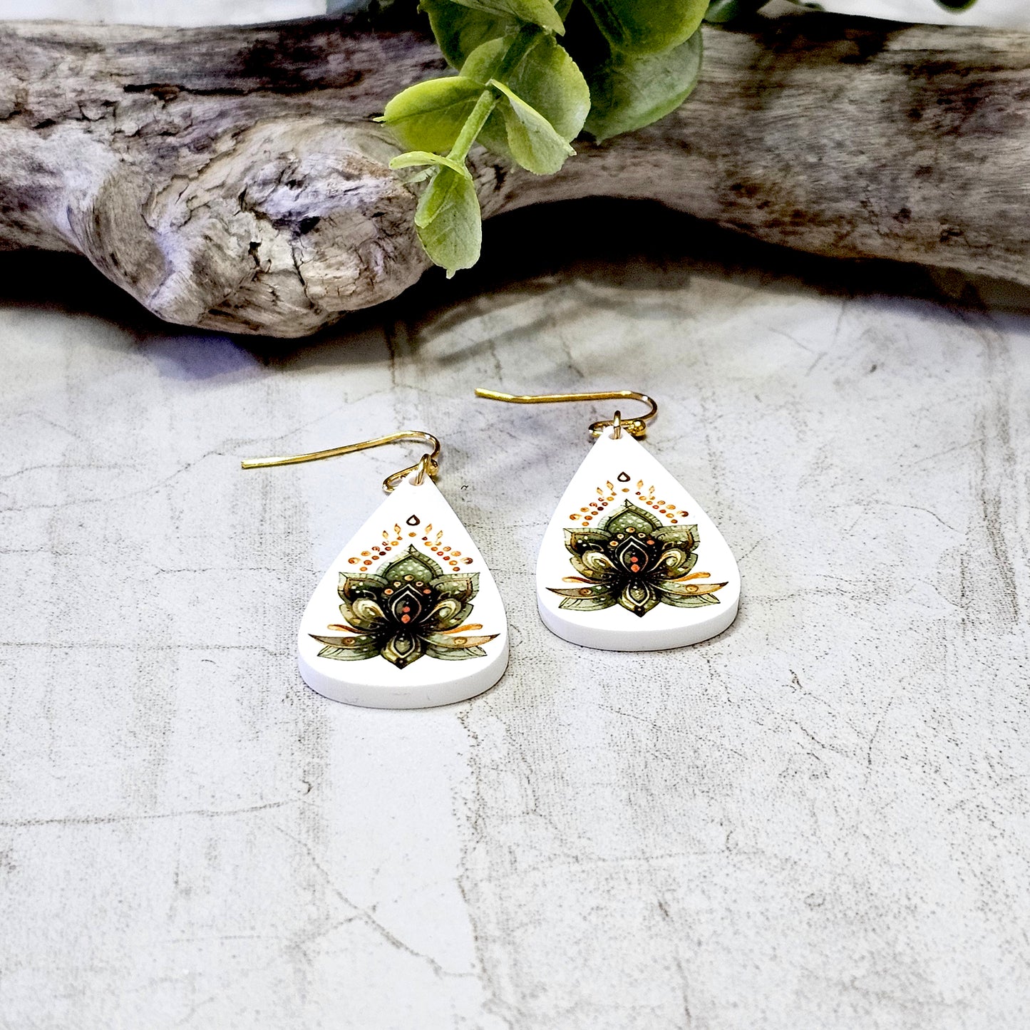 Sublimation Earrings Botanical -97a