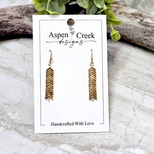 Wire/Bead/Metal Handcrafted Earrings-WBM-3