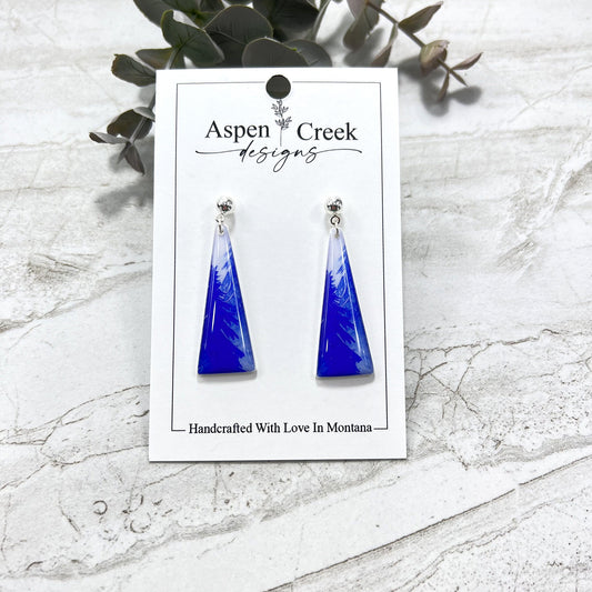 Resin Earrings- Trees Scenic